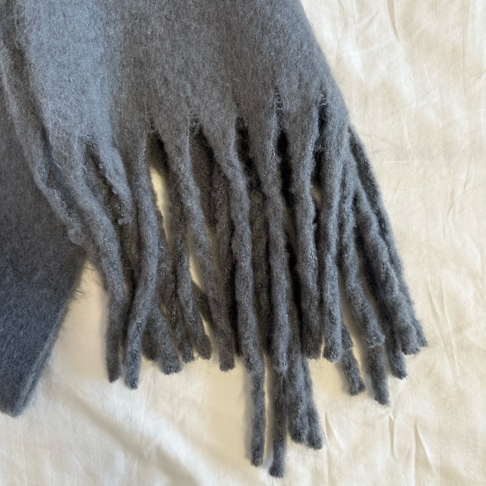 Gray Long Scarf